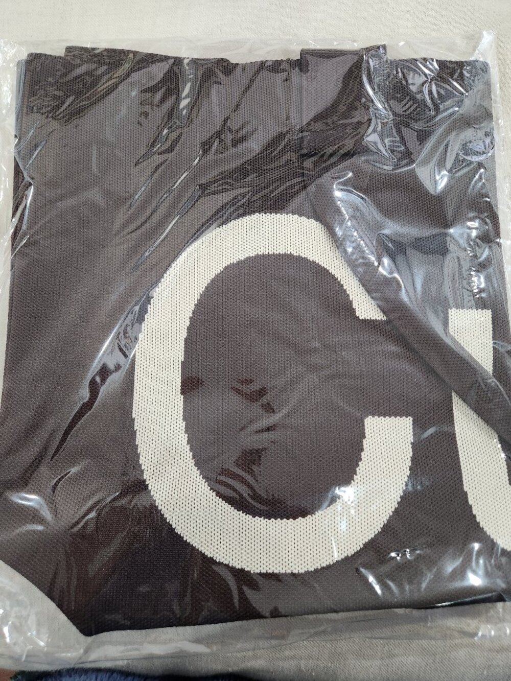Sean Brown Curves Knit Tote (Chocolate) Authentic no key